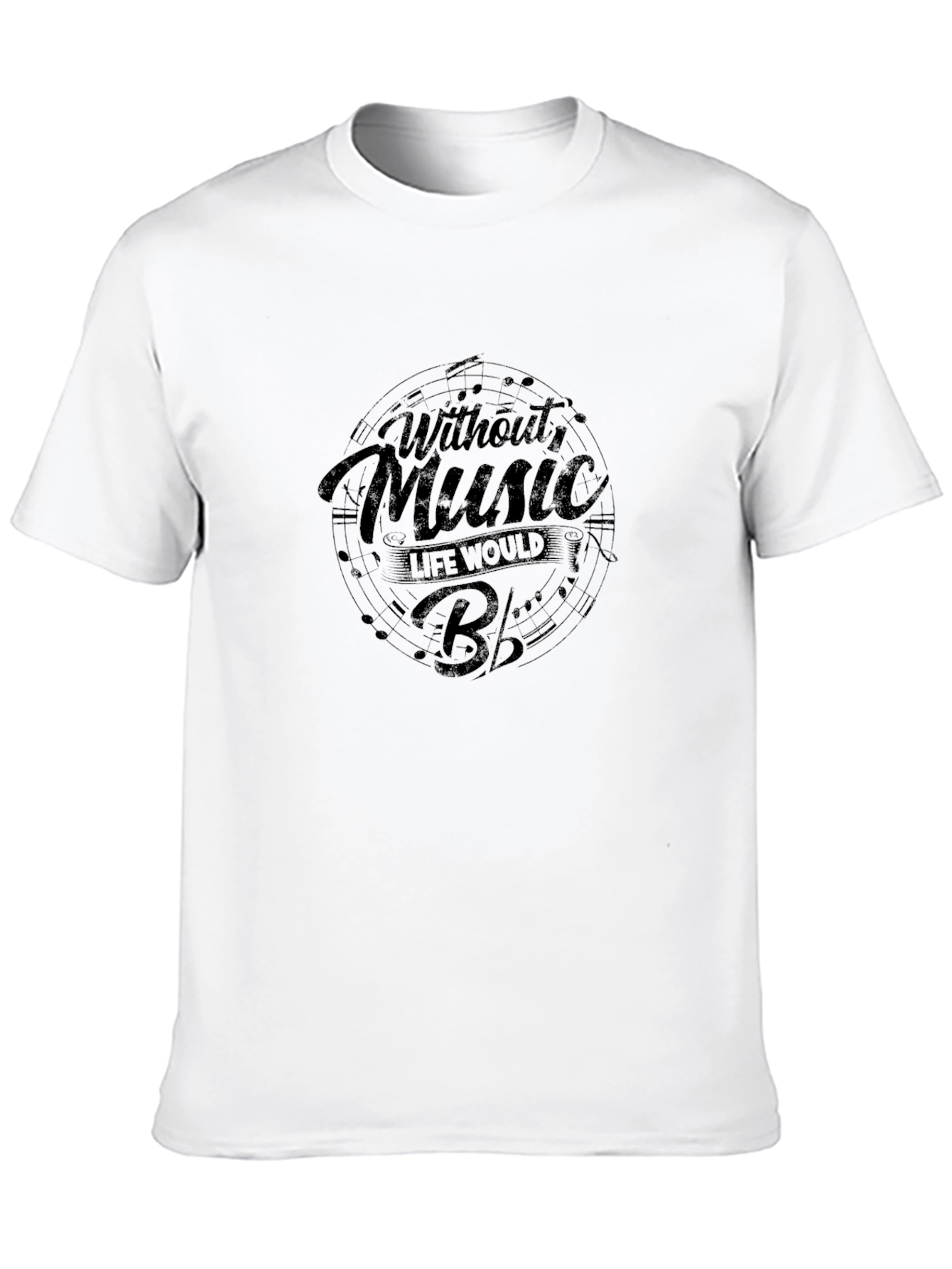 Without Music Life Would B Flat Tee