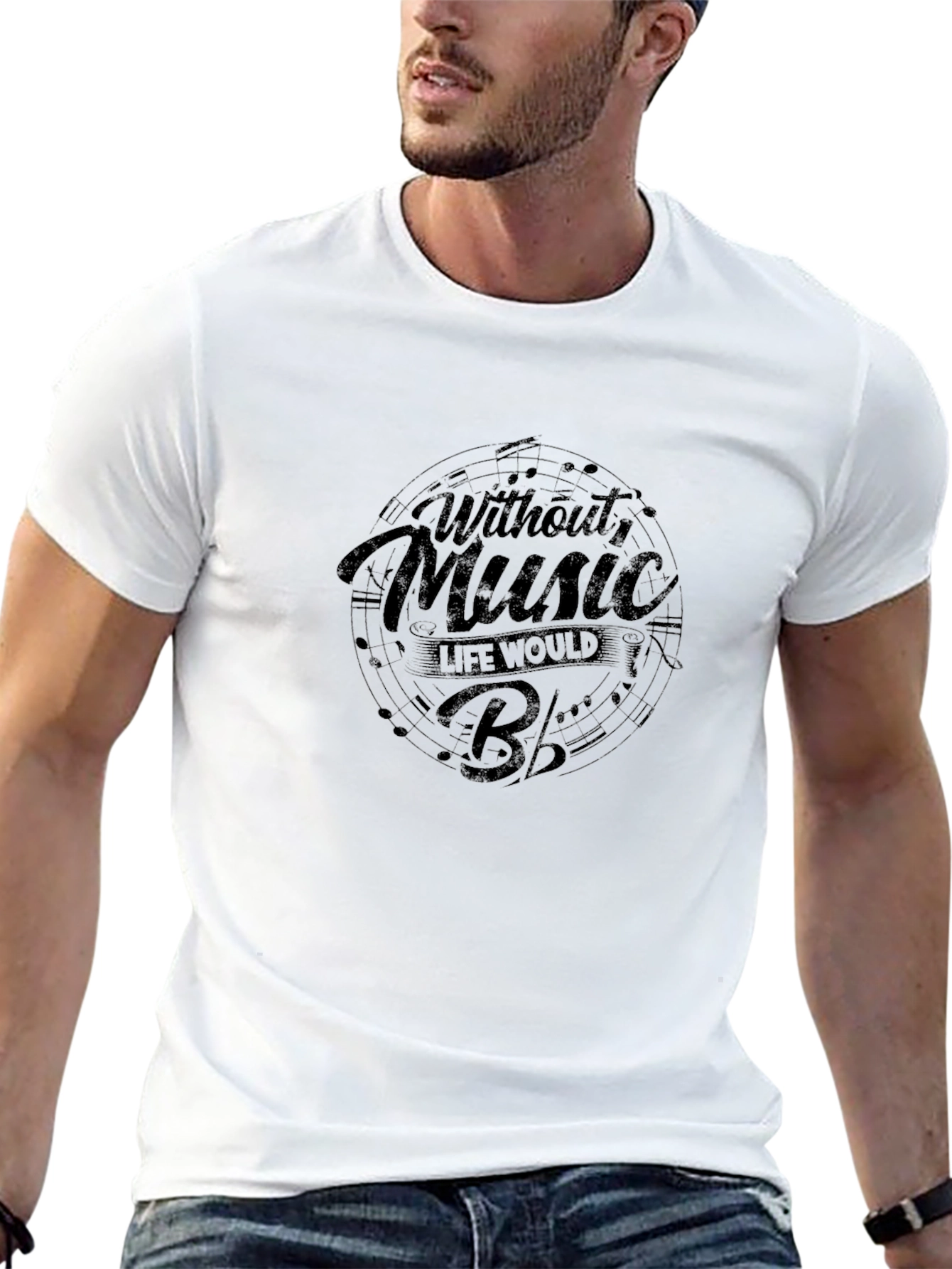 Without Music Life Would B Flat Tee
