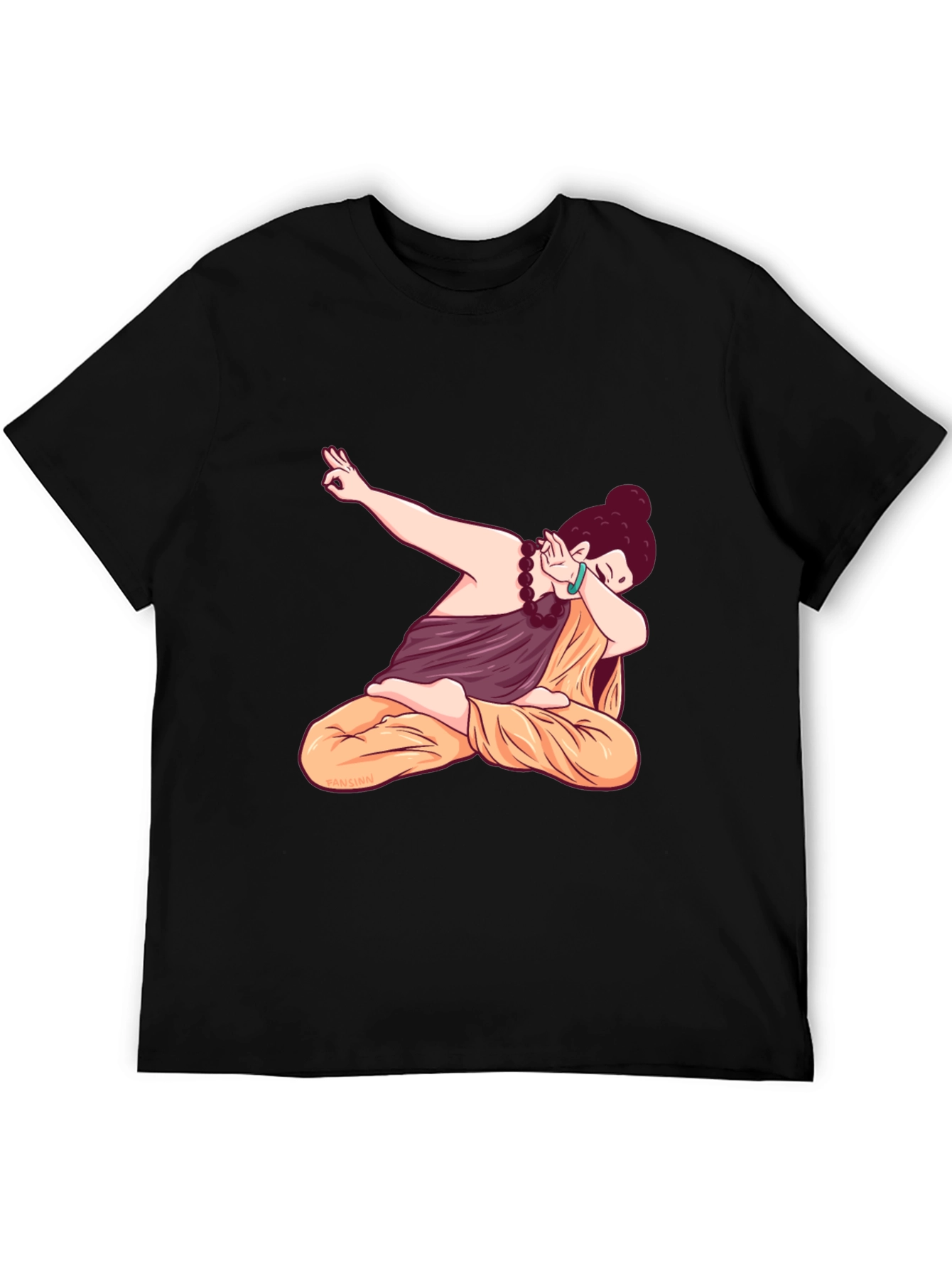 Dabbing Yogi Black T-Shirt - Meditation & Style
