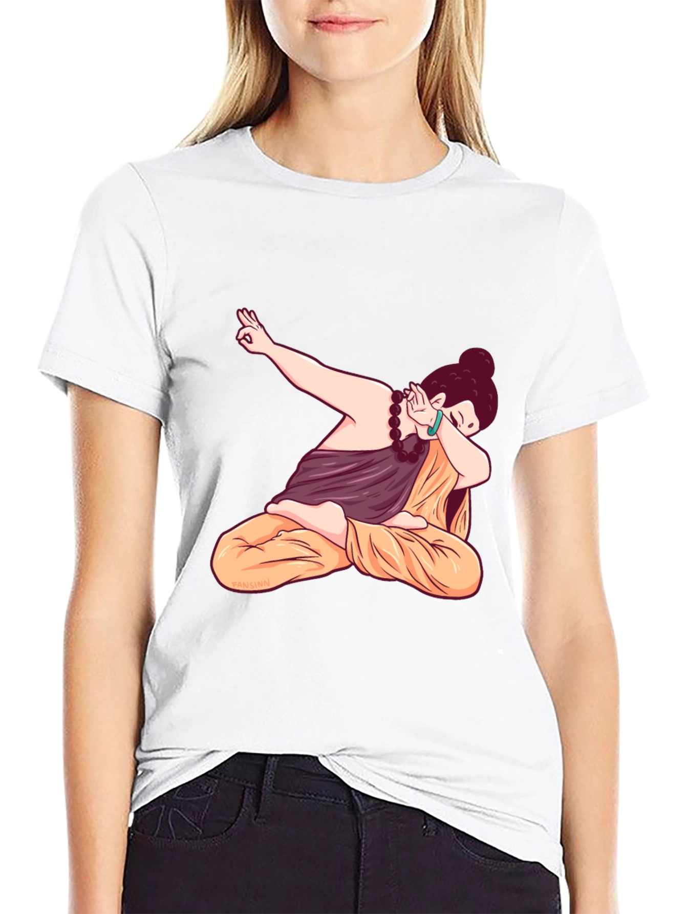 Dabbing Yogi Black T-Shirt - Meditation & Style