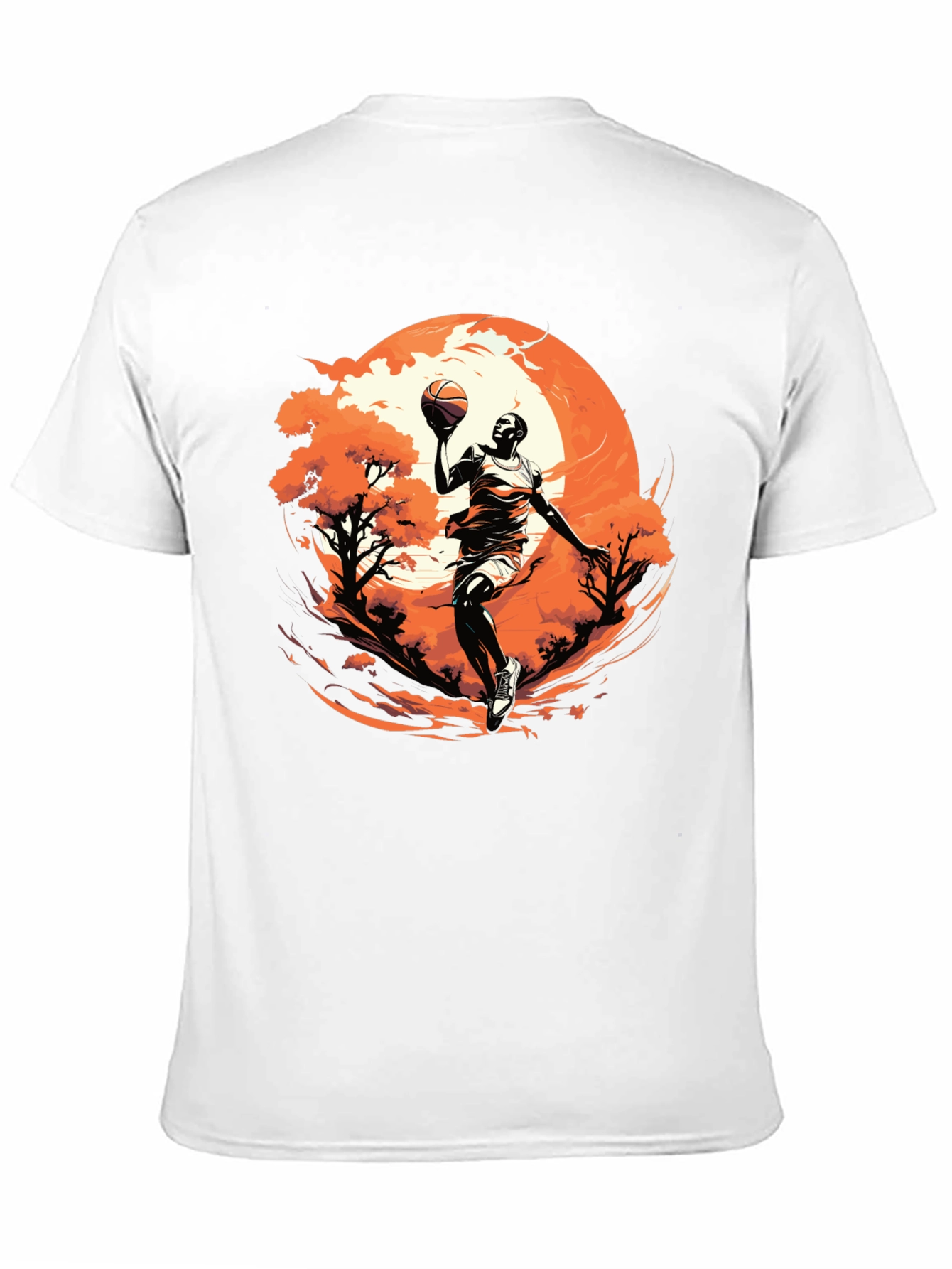 Basketball Player Graphic Black T-Shirt