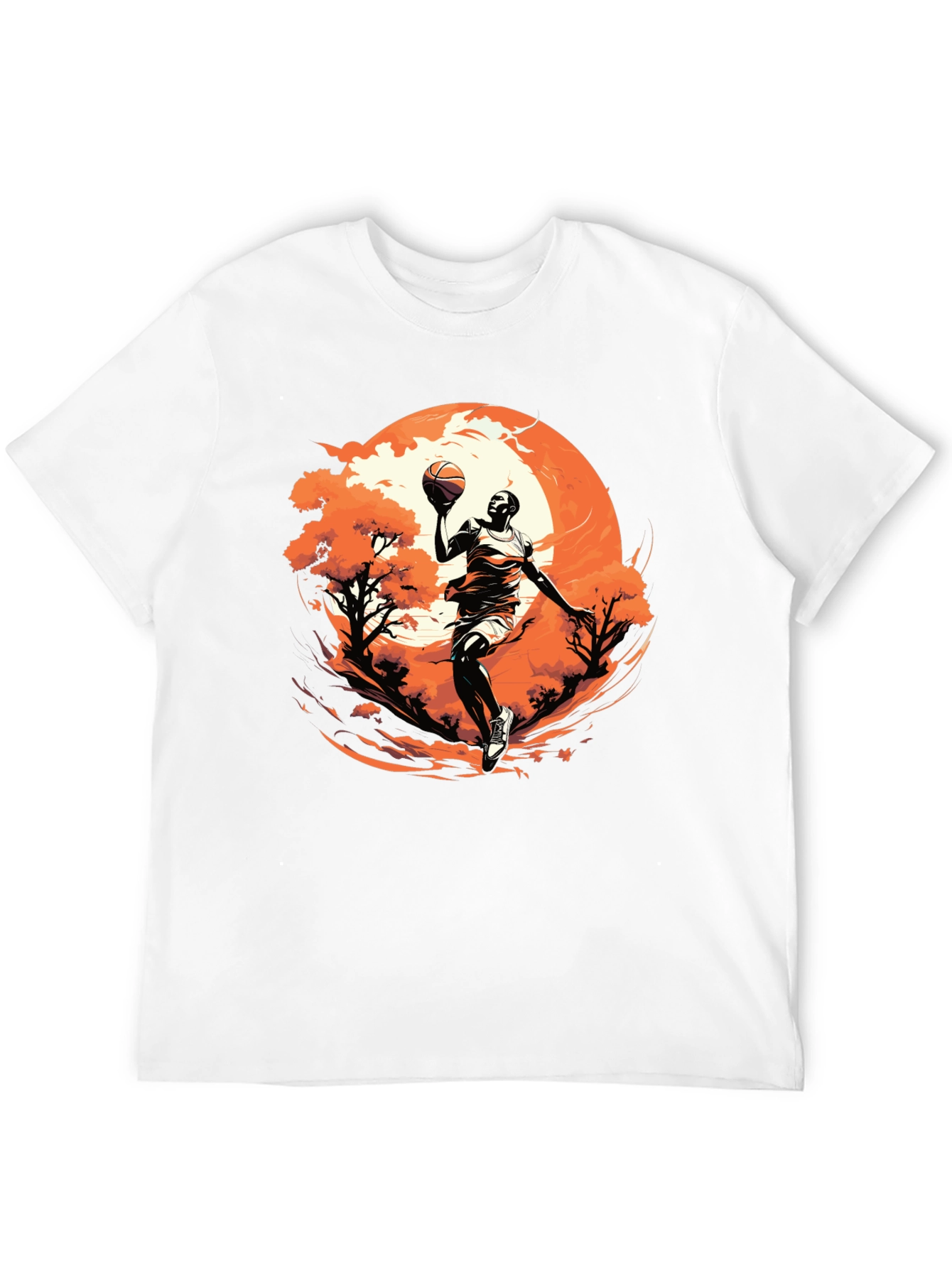 Basketball Player Graphic Black T-Shirt