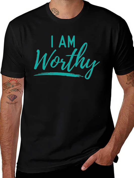 I AM Worthy Graphic Tee - Positive Affirmation Shirt