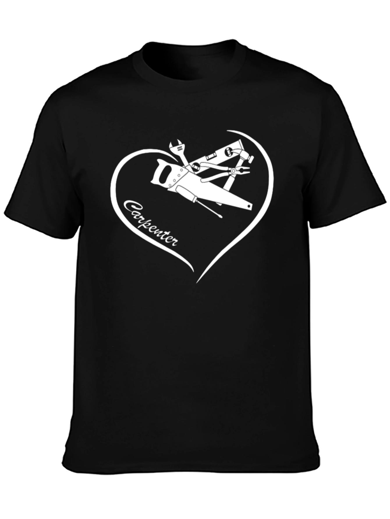 Carpenter Tools Heart Graphic Tee - Black