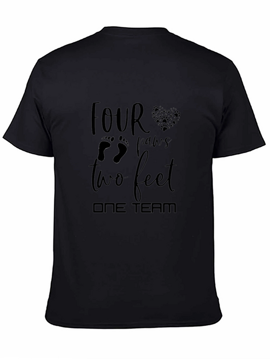 Four Paws Two Feet One Team Graphic Tee