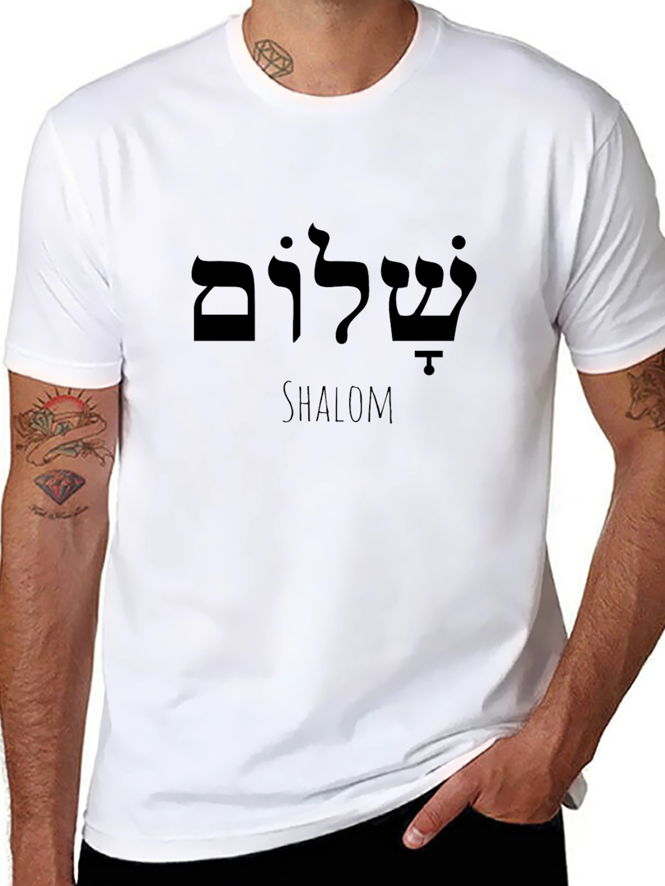 Shalom Graphic T-Shirt - Classic Crew Neck