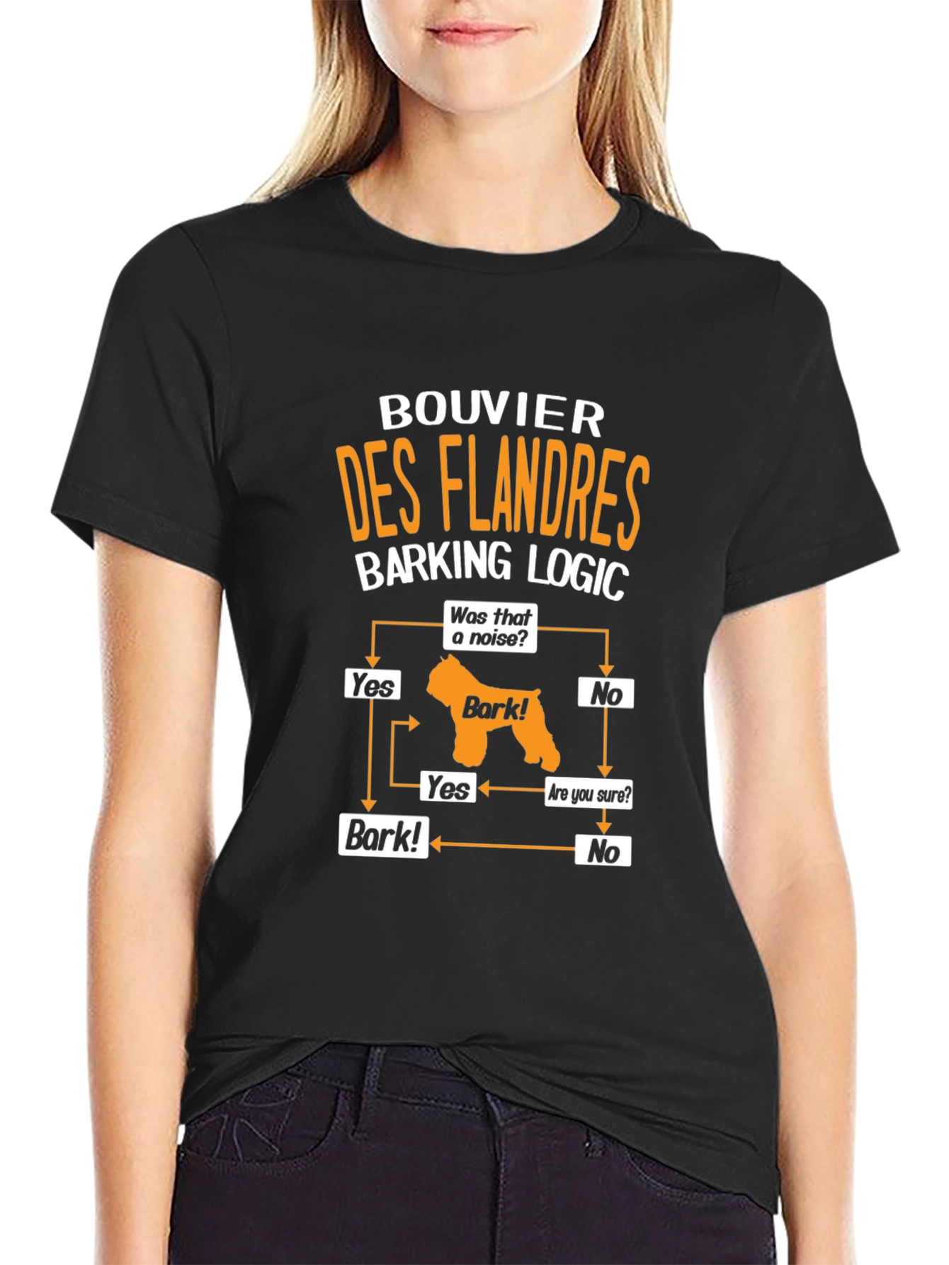 Bouvier des Flandres Dog Barking Logic T-Shirt