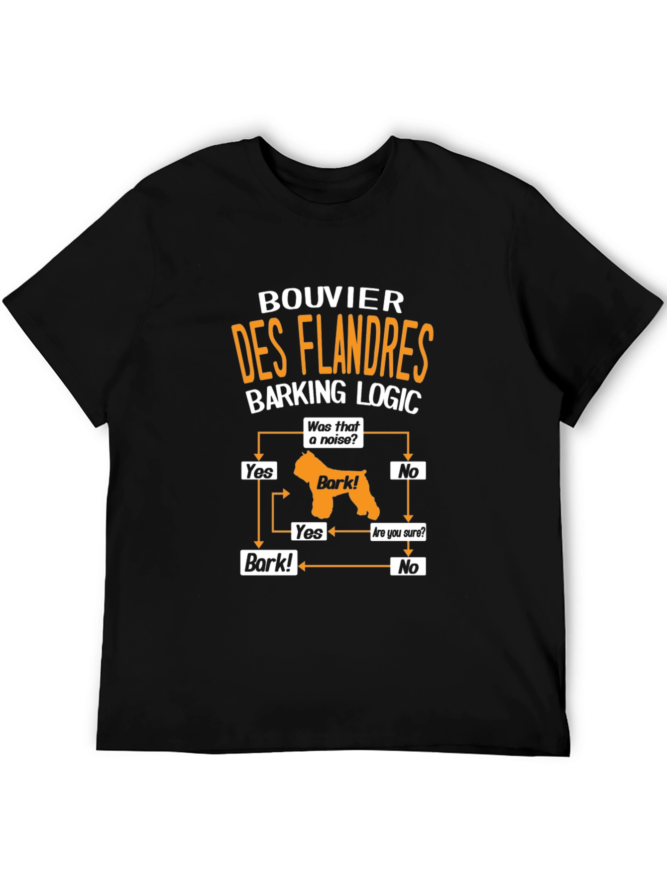 Bouvier des Flandres Dog Barking Logic T-Shirt