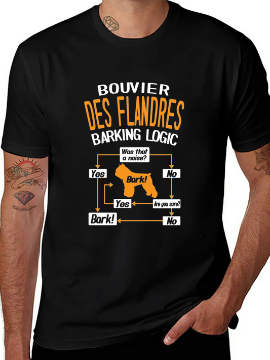 Bouvier des Flandres Dog Barking Logic T-Shirt
