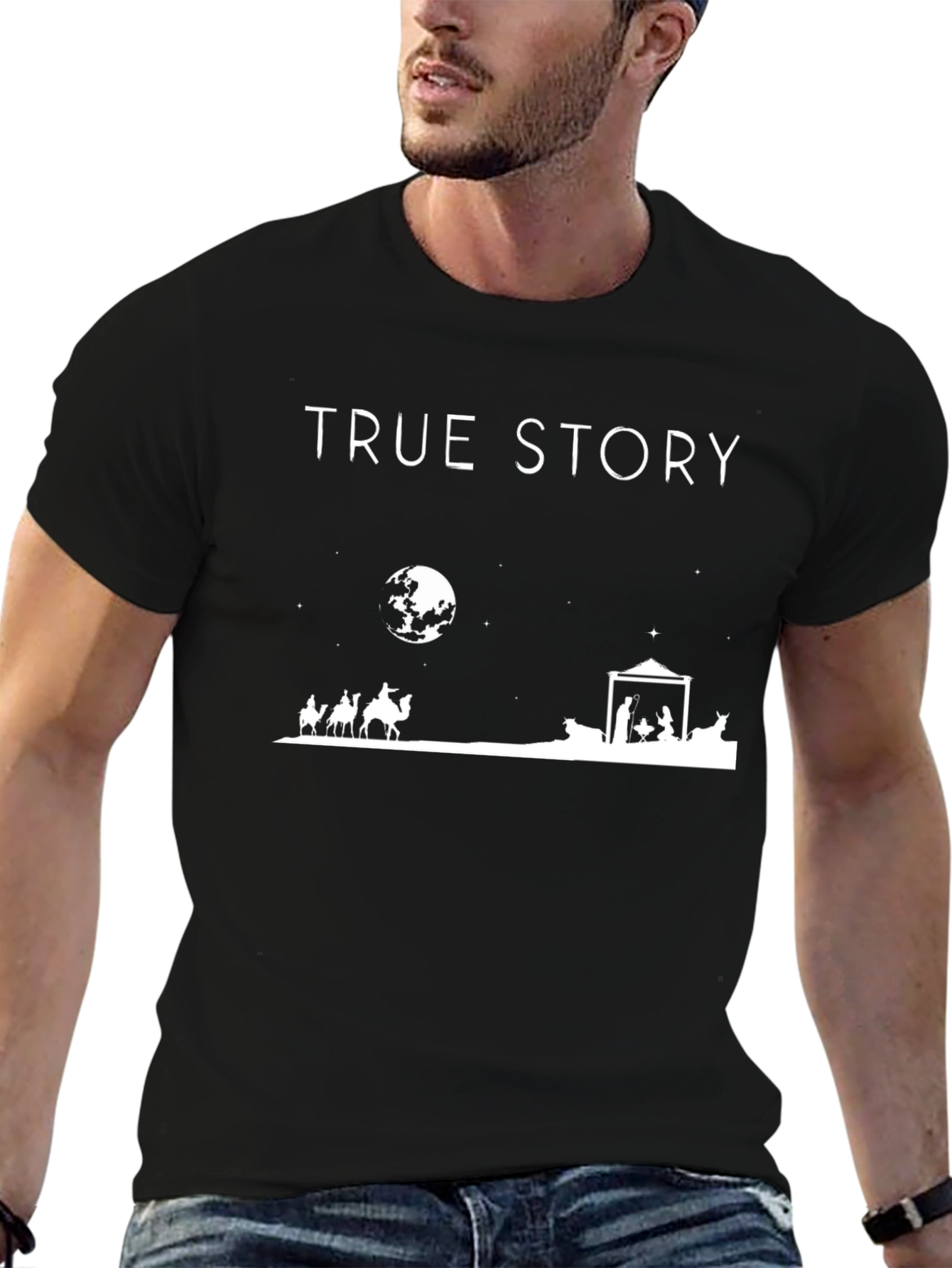 True Story Nativity Scene Graphic Tee