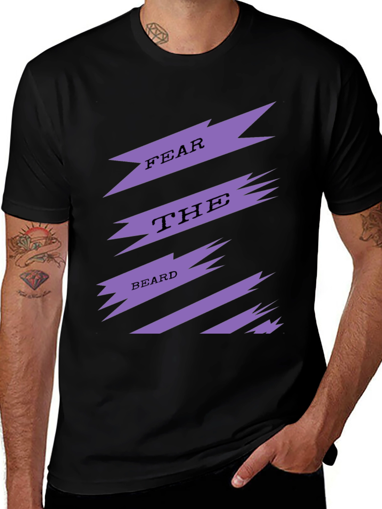 Fear The Beard Mens Graphic Tee
