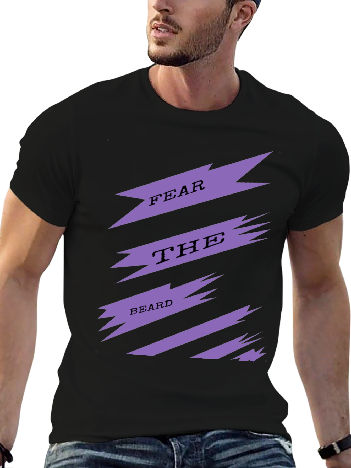 Fear The Beard Mens Graphic Tee
