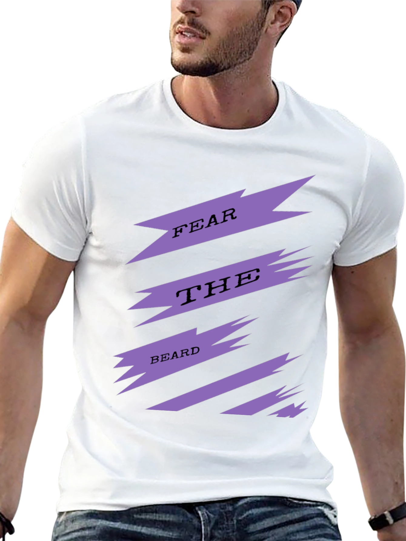 Fear The Beard Mens Graphic Tee