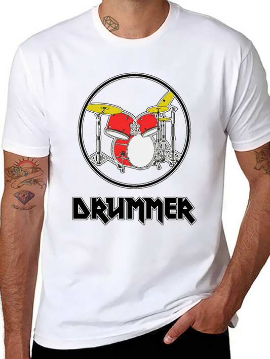 Drummer Graphic T-Shirt - Black