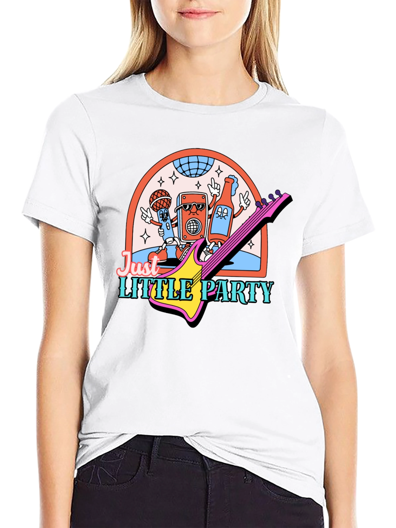 Just Little Party Graphic T-Shirt