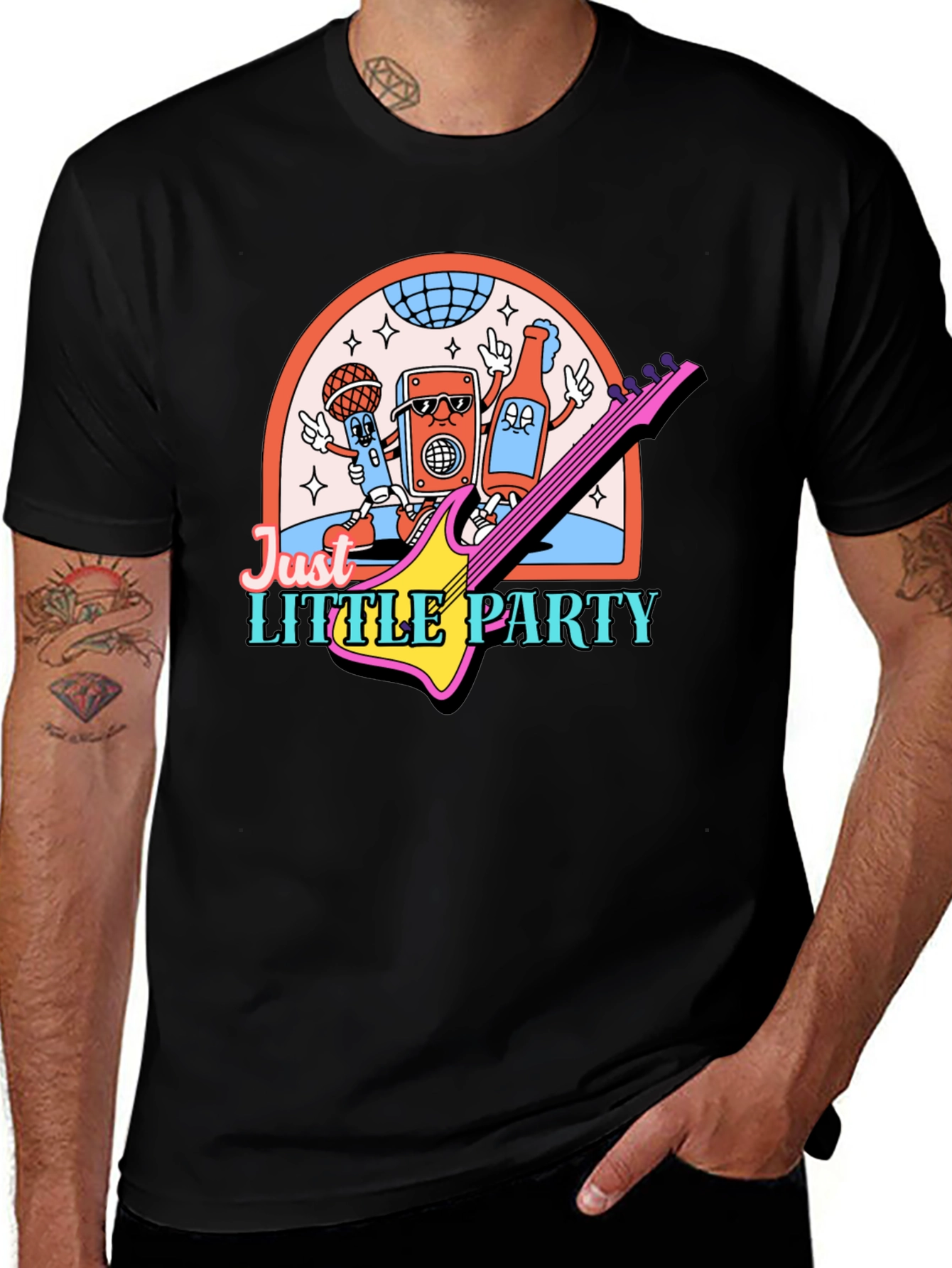 Just Little Party Graphic T-Shirt