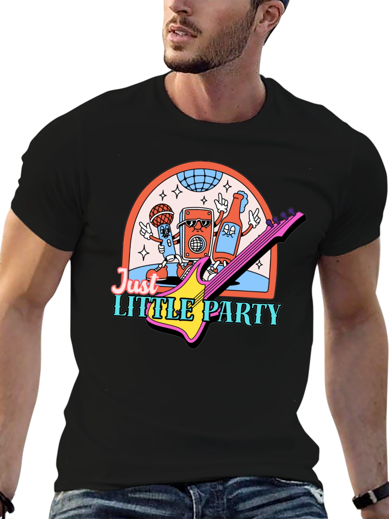 Just Little Party Graphic T-Shirt