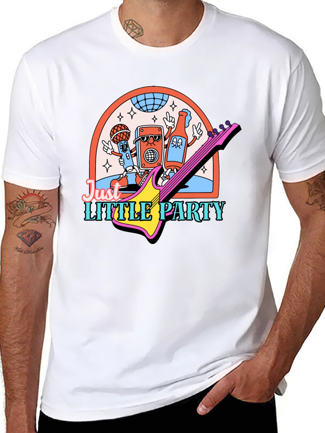 Just Little Party Graphic T-Shirt