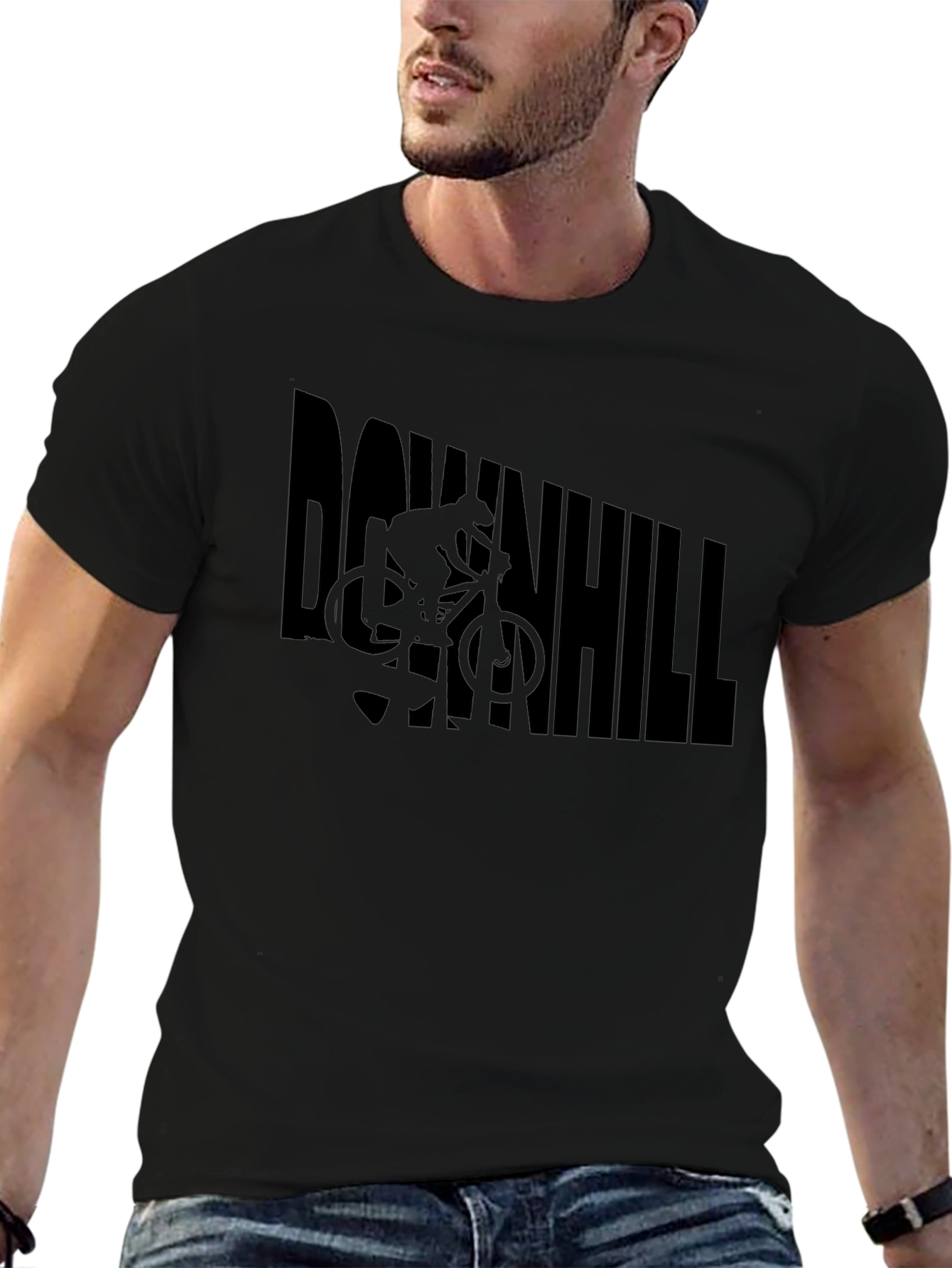 Downhill Biker Graphic T-Shirt