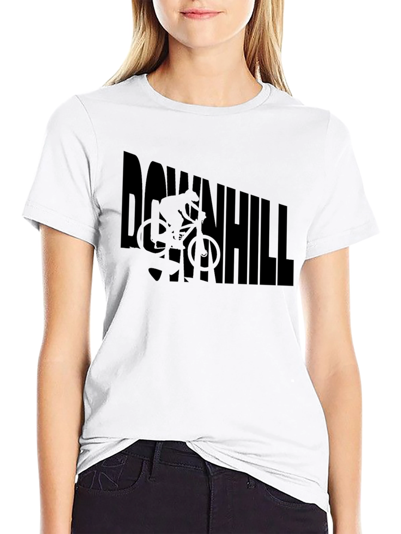 Downhill Biker Graphic T-Shirt