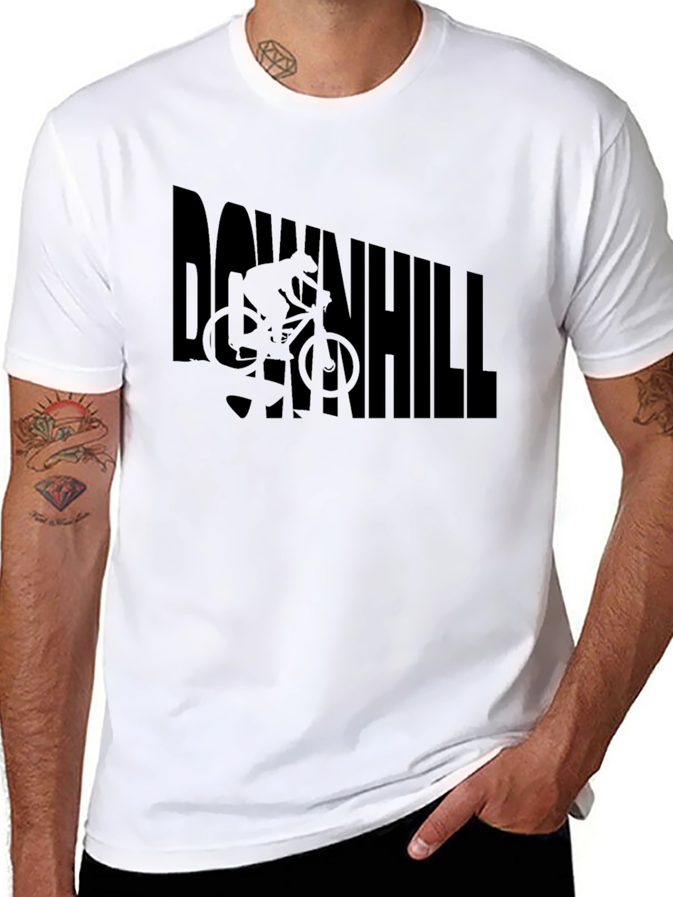 Downhill Biker Graphic T-Shirt