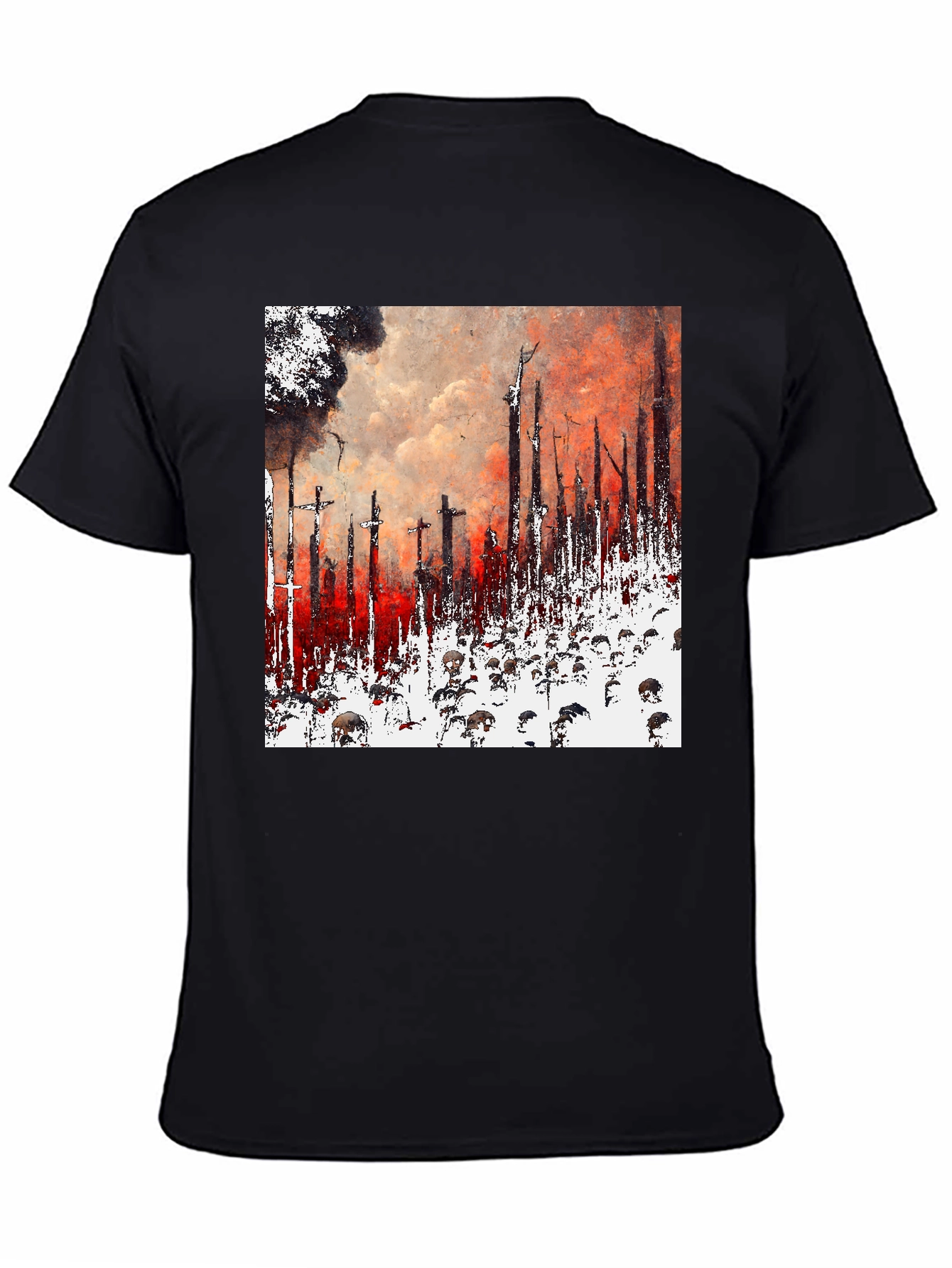 Apocalyptic Vision Graphic Tee - Unique Artistic Design