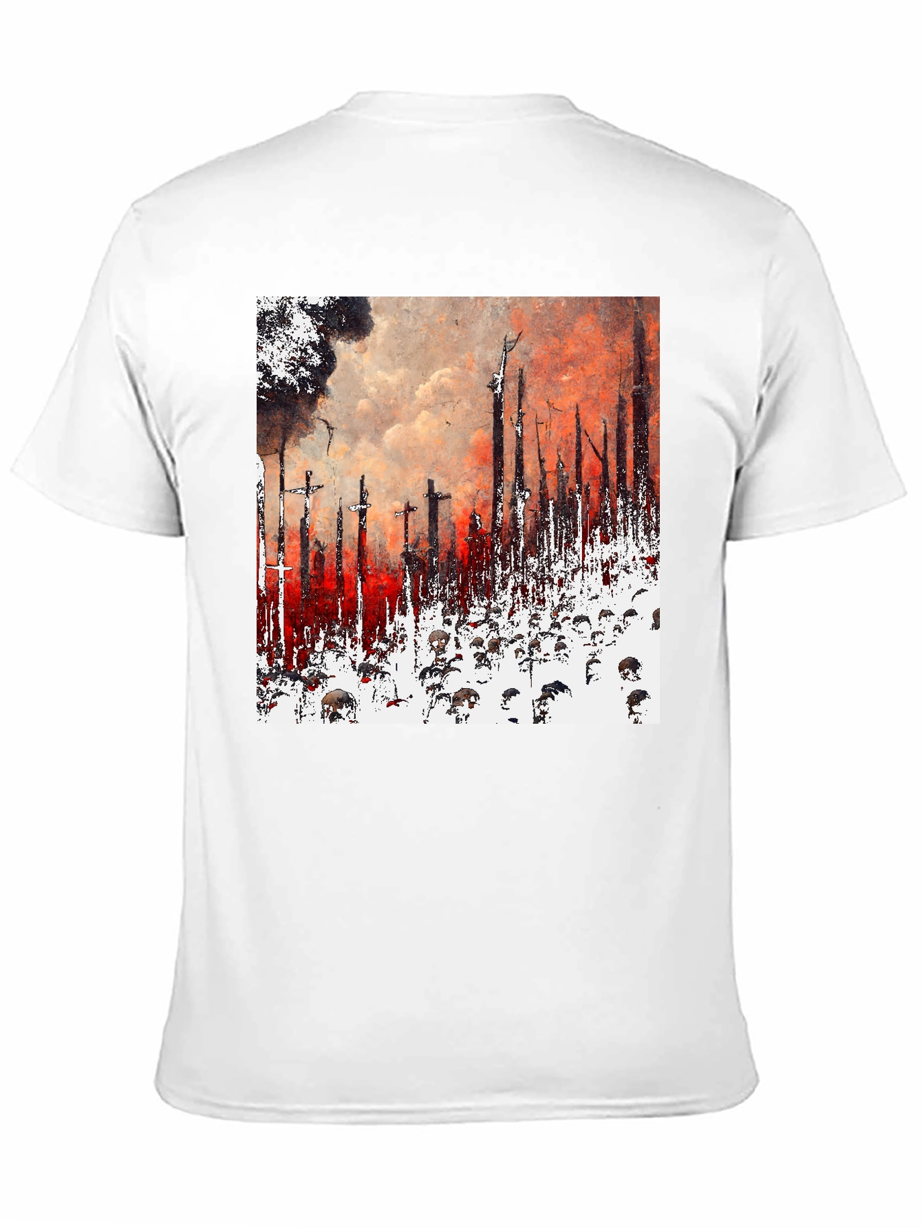 Apocalyptic Vision Graphic Tee - Unique Artistic Design