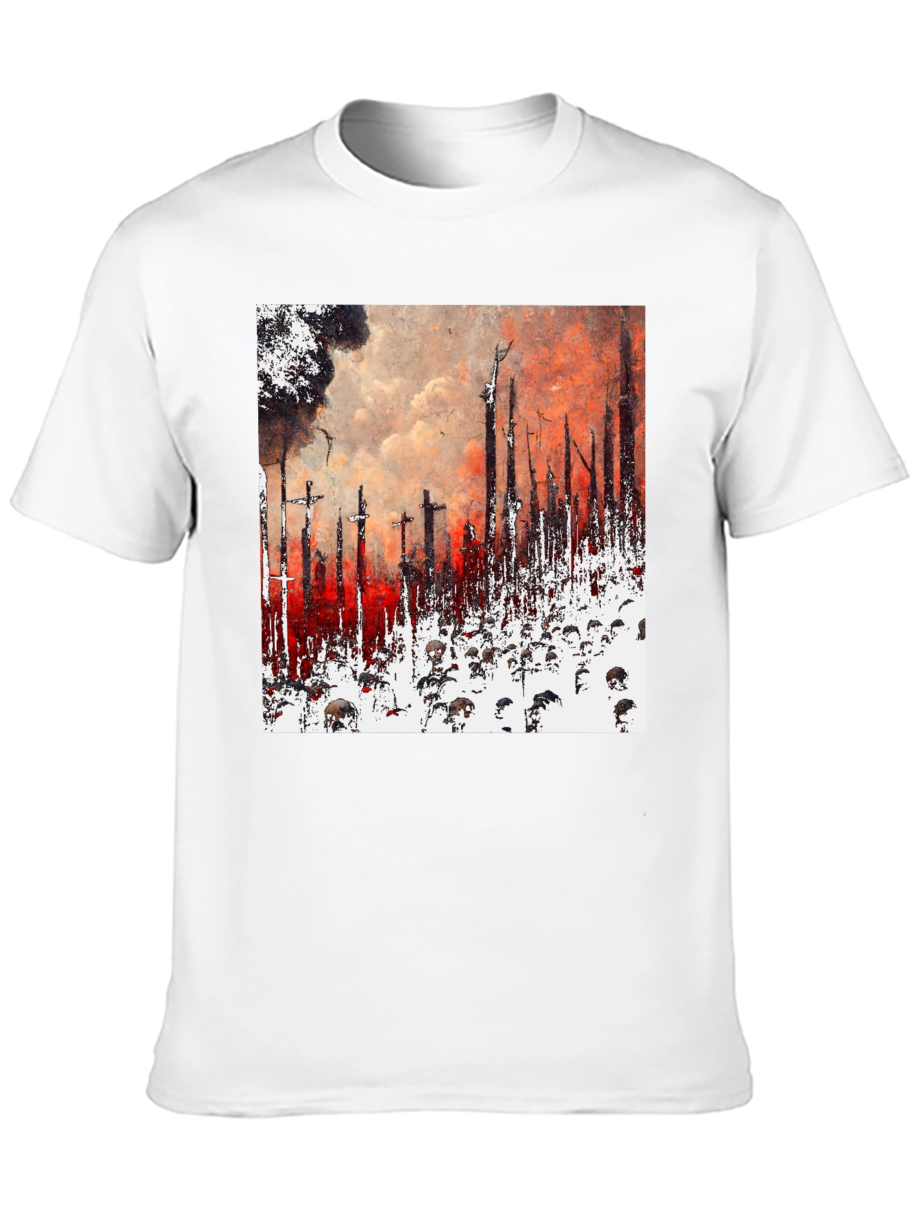 Apocalyptic Vision Graphic Tee - Unique Artistic Design