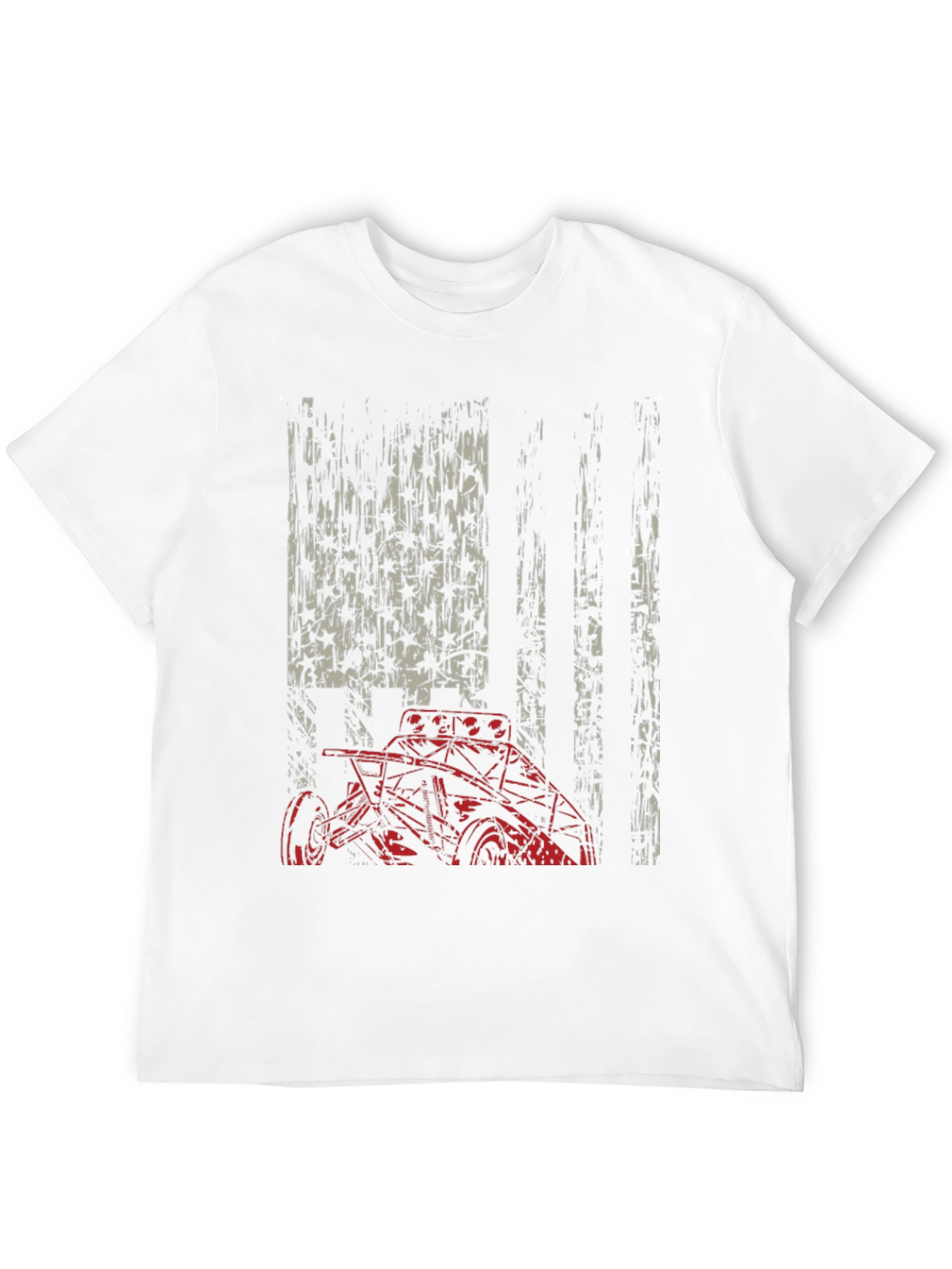 American Flag Race Car Graphic Tee