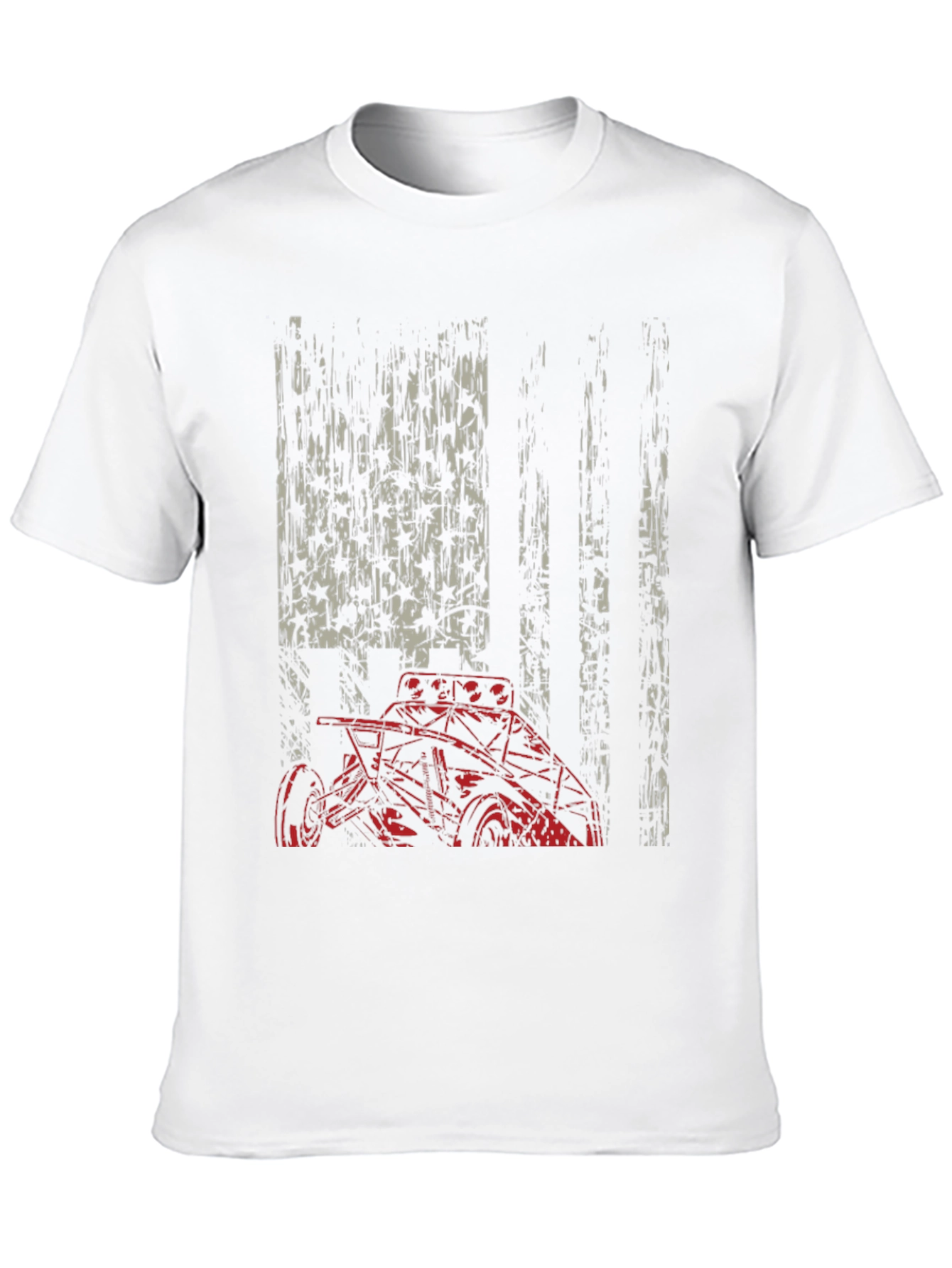 American Flag Race Car Graphic Tee