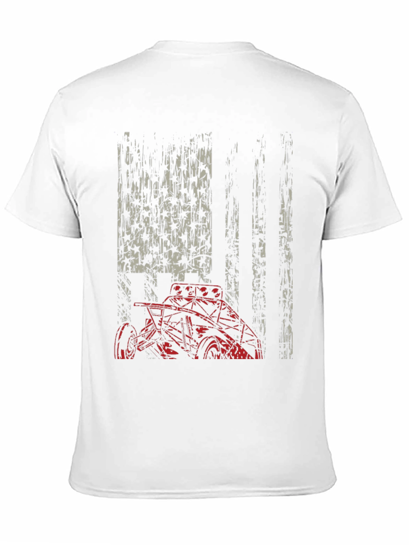 American Flag Race Car Graphic Tee
