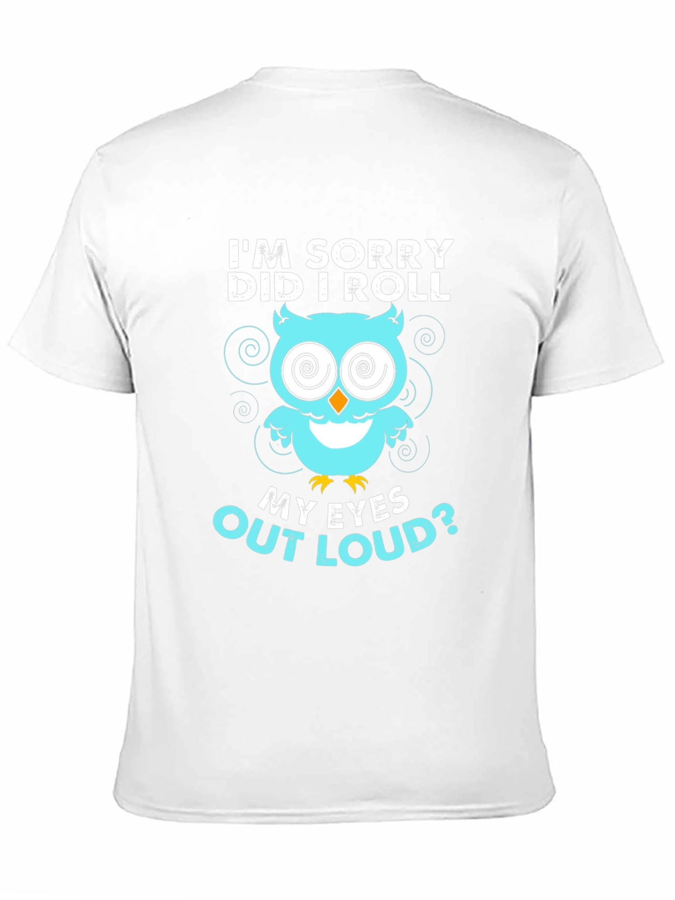 Funny Owl Eye Roll Graphic T-Shirt