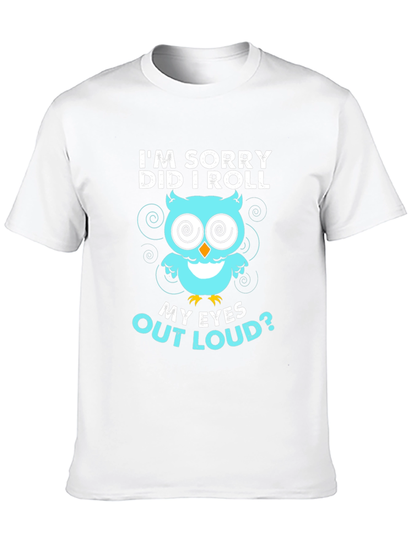 Funny Owl Eye Roll Graphic T-Shirt