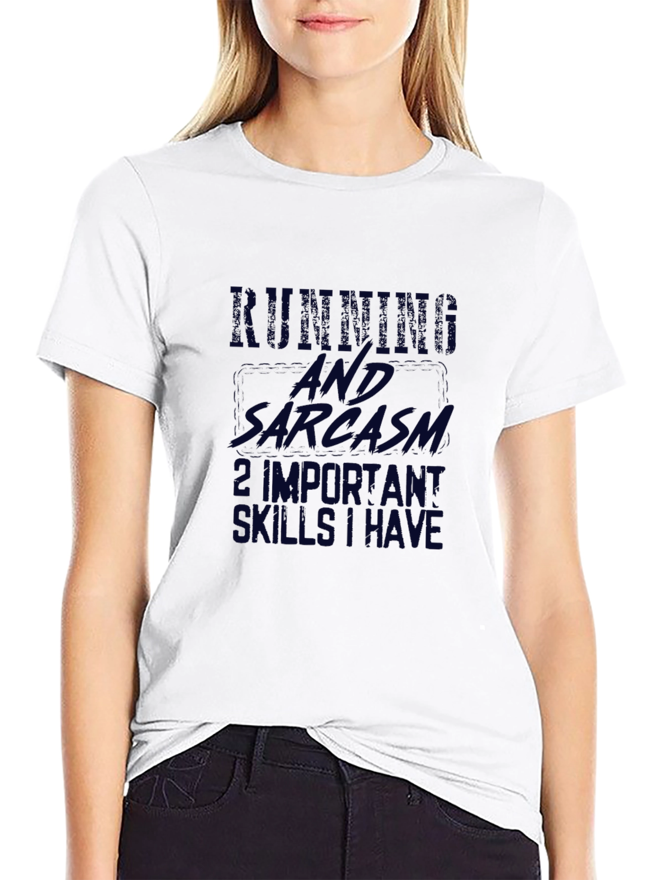 Running & Sarcasm Black T-Shirt