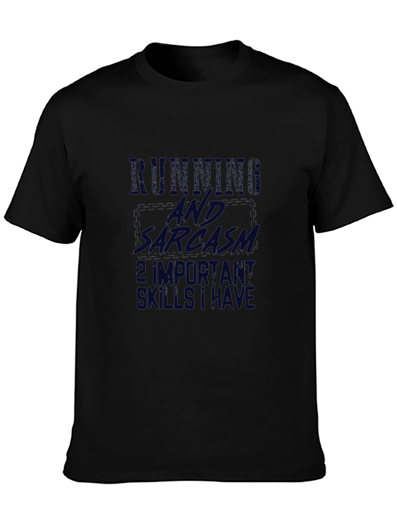 Running & Sarcasm Black T-Shirt
