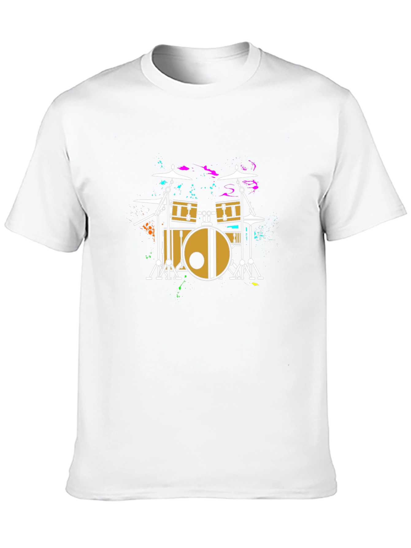 Cool Drum Kit Graphic Tee - Black