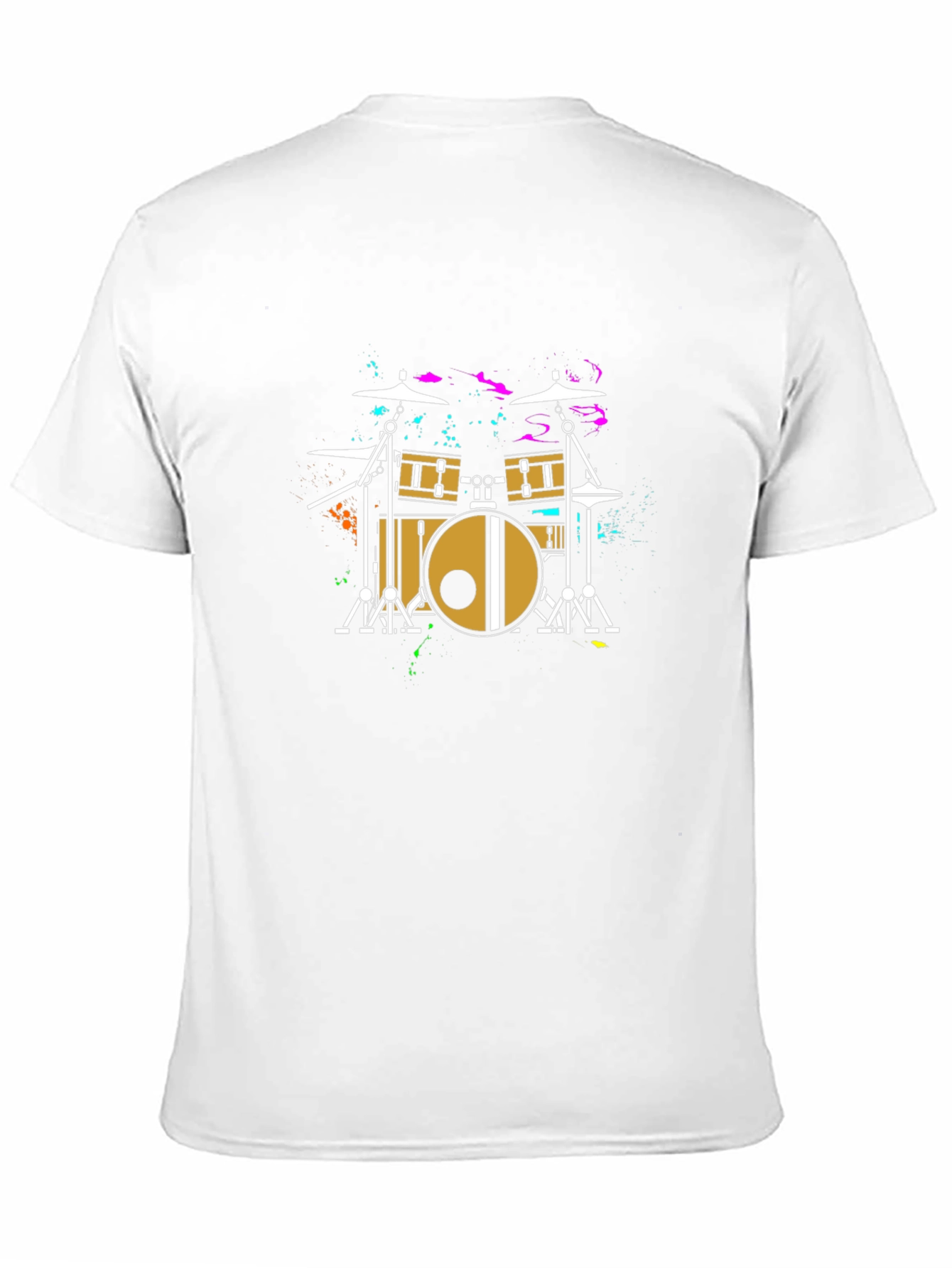 Cool Drum Kit Graphic Tee - Black