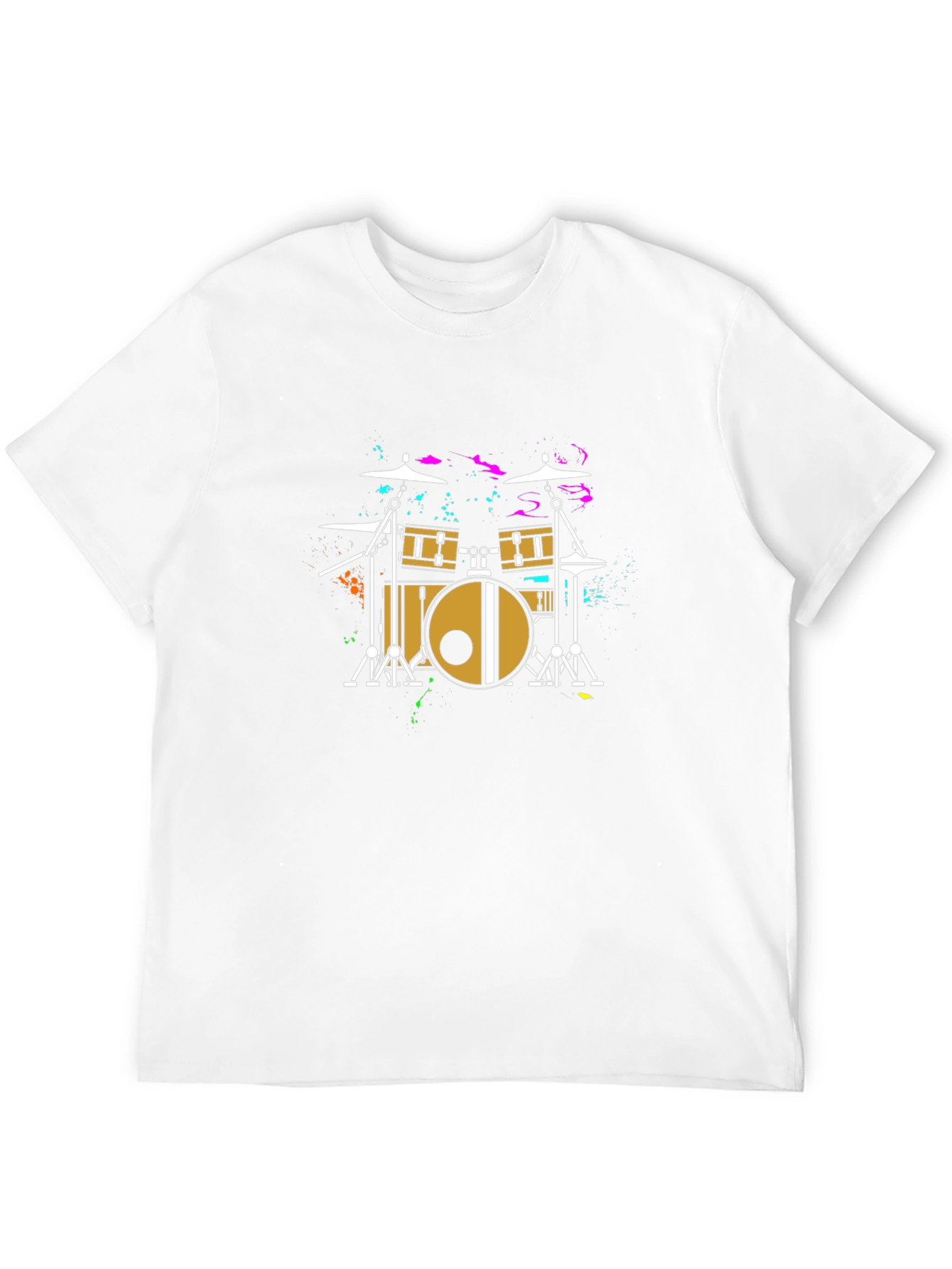 Cool Drum Kit Graphic Tee - Black