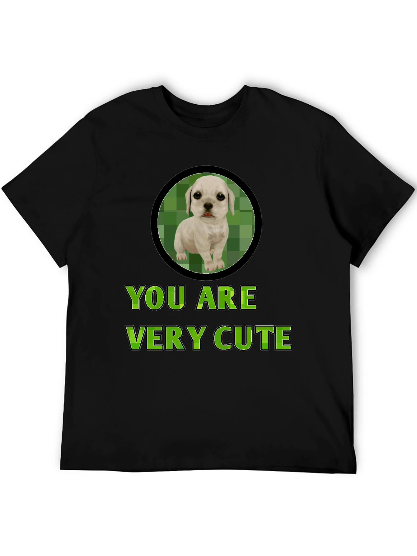 Cute Puppy Graphic Tee - You Are Very Cute