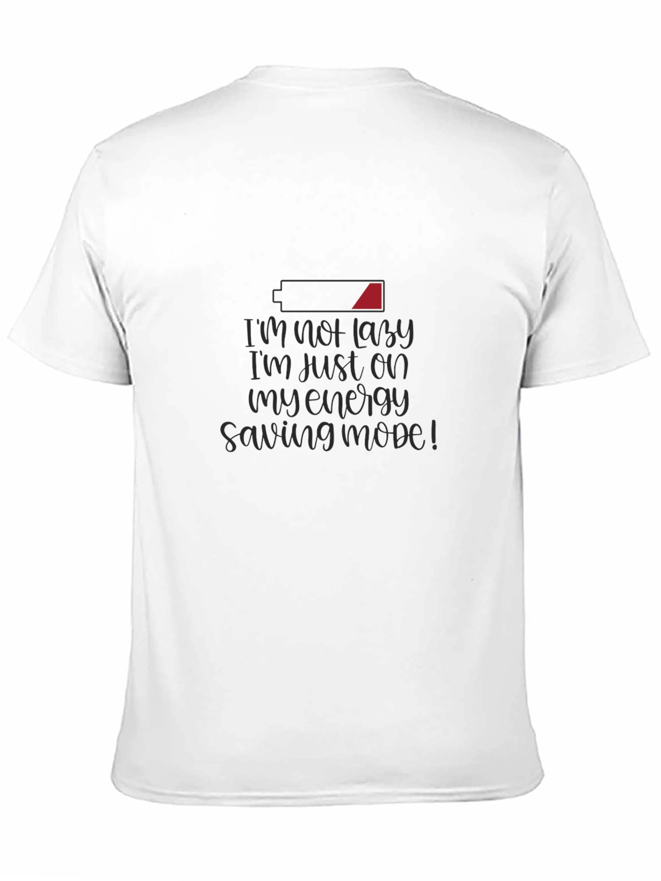 Funny Energy Saving Mode Graphic T-Shirt