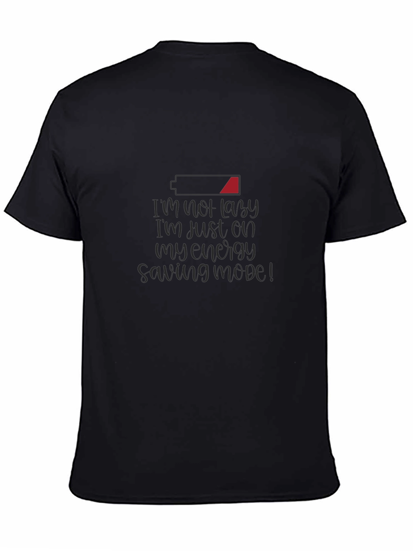Funny Energy Saving Mode Graphic T-Shirt