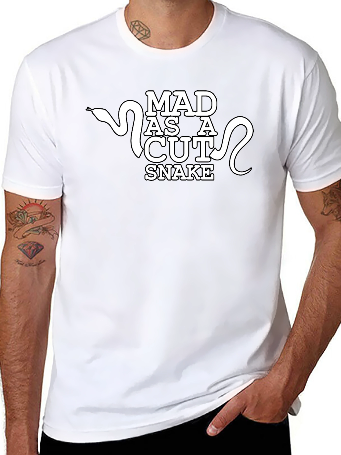 Mad as a Cut Snake Graphic T-Shirt