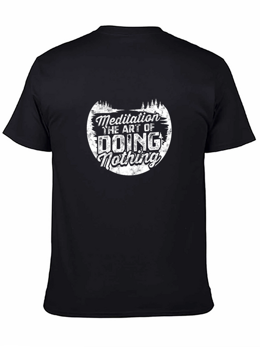 Meditation Art of Doing Nothing Graphic Tee
