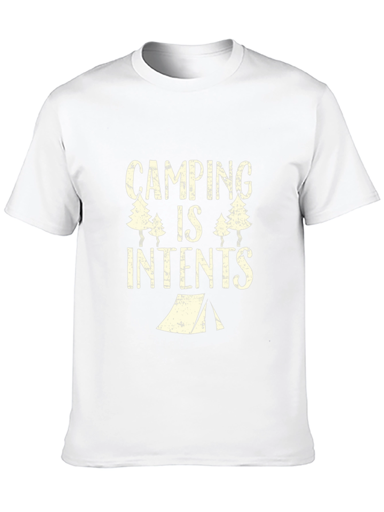 Camping Is Intents T-Shirt - Black
