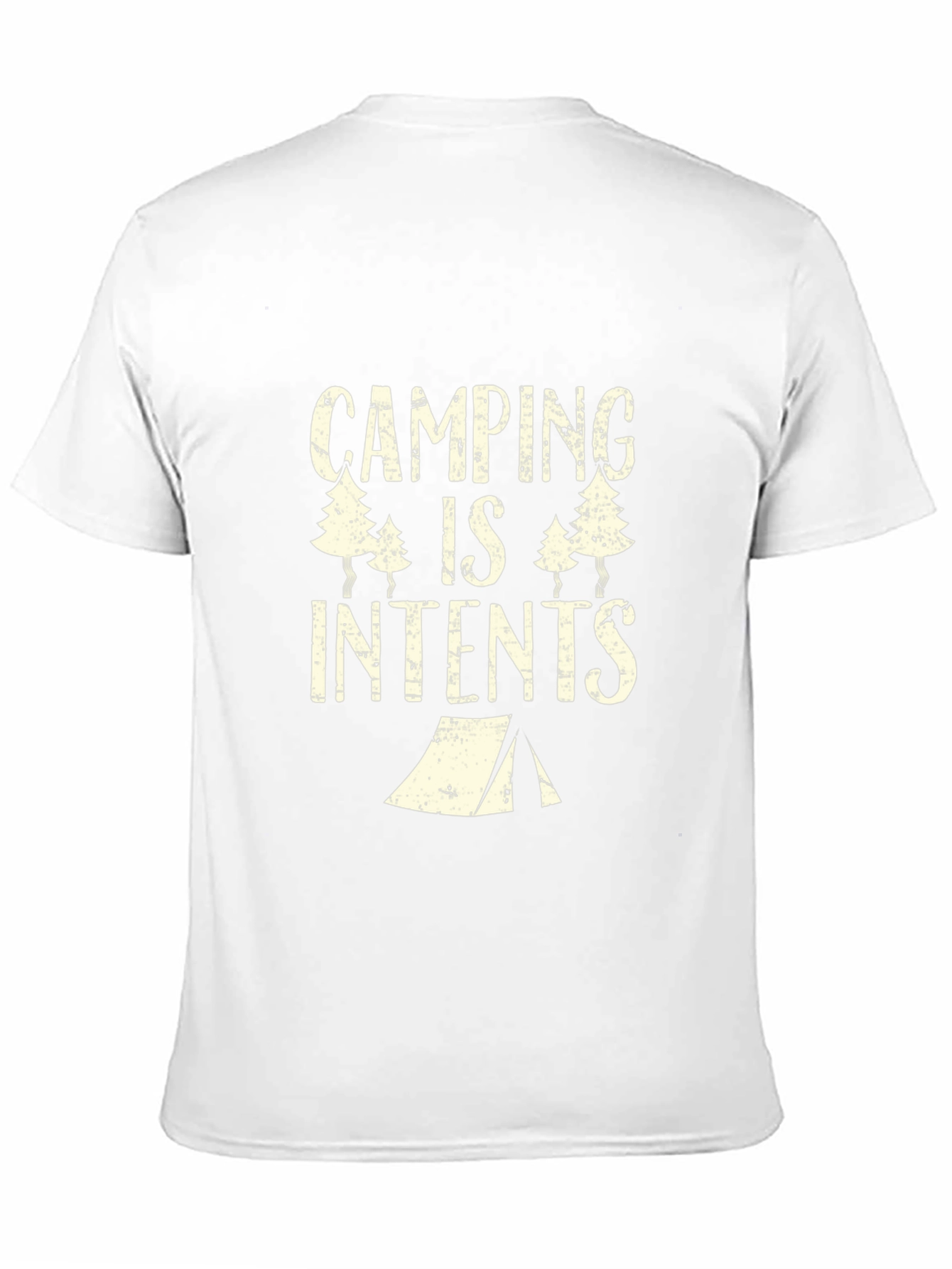Camping Is Intents T-Shirt - Black