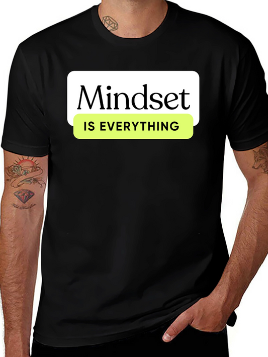 Mindset Is Everything Graphic Tee - Black