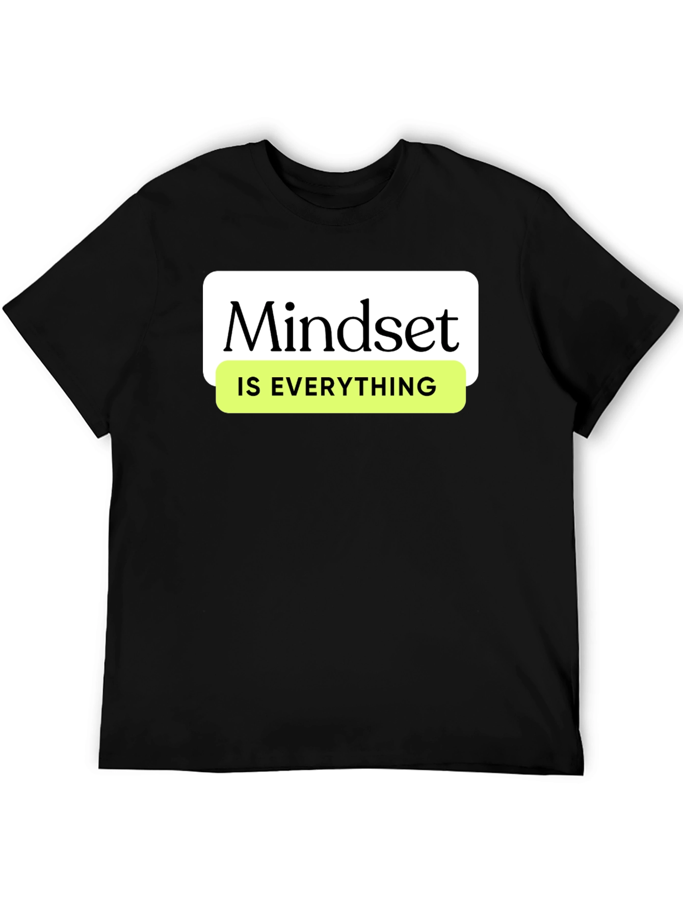 Mindset Is Everything Graphic Tee - Black