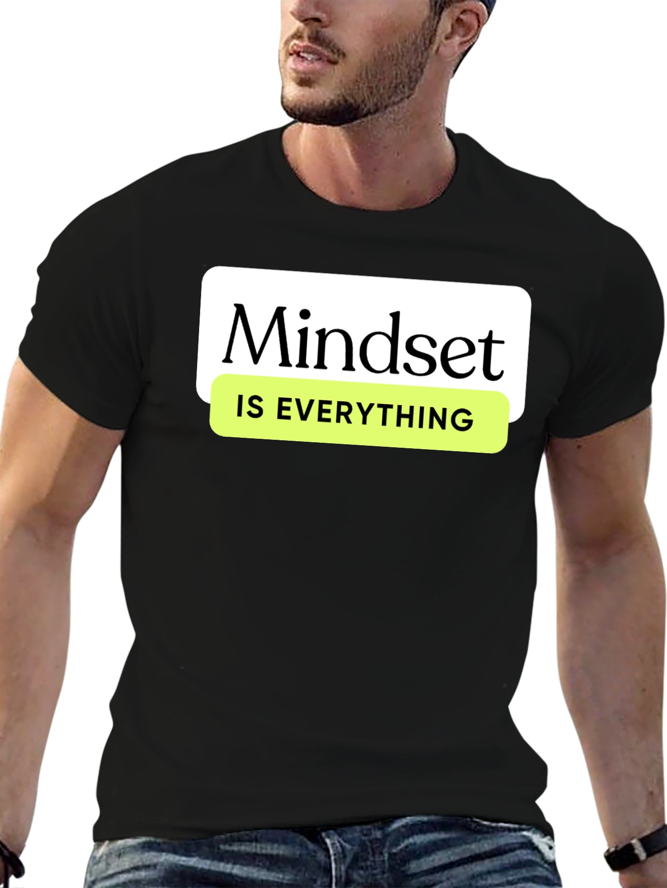 Mindset Is Everything Graphic Tee - Black
