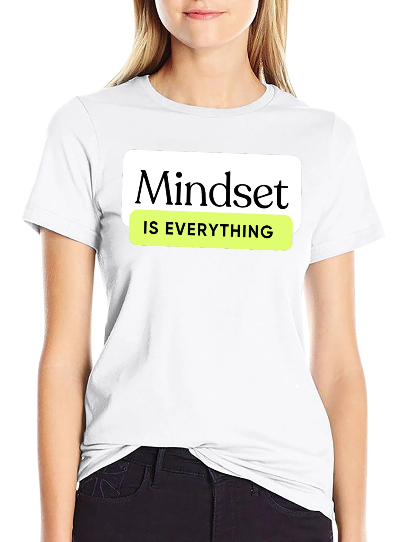 Mindset Is Everything Graphic Tee - Black
