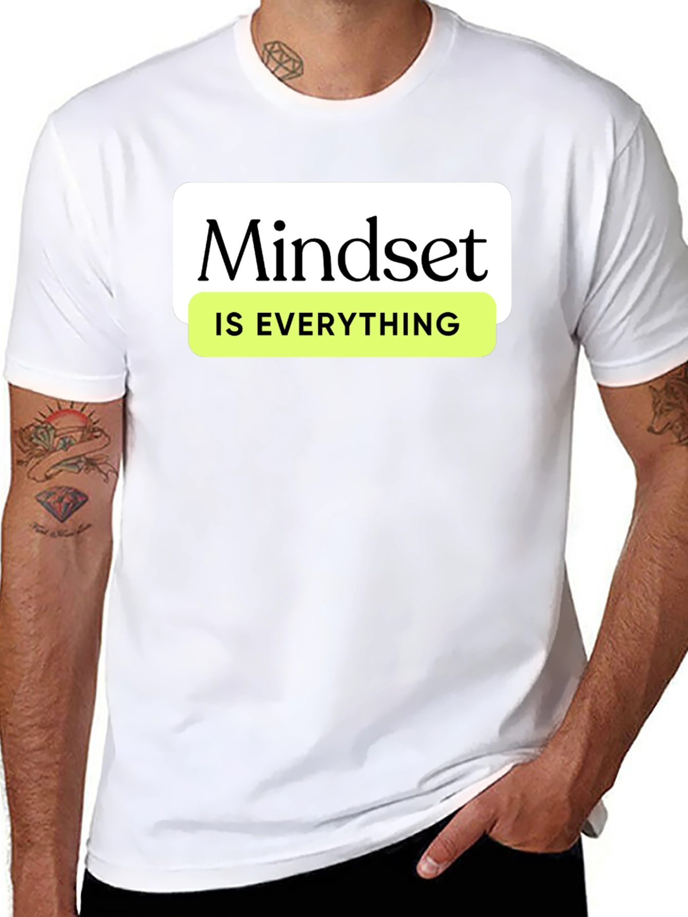 Mindset Is Everything Graphic Tee - Black